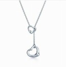 Tiffany double heart necklace TFNL573