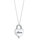 Tiffany MOM heart lock necklace TFNL522
