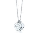 Tiffany double heart necklace TFNL470